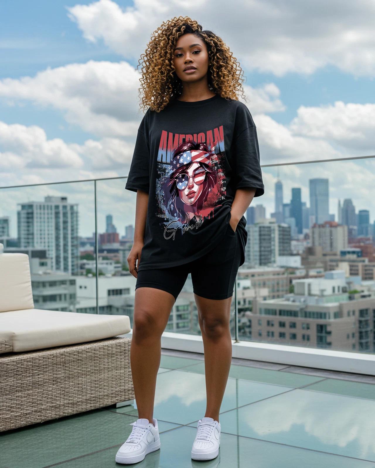 American Babe Oversized T-Shirt XL