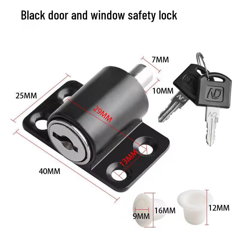 Universal Sliding Door & Window Lock, Child Safety Fastener for Plastic, Steel, & Aluminum