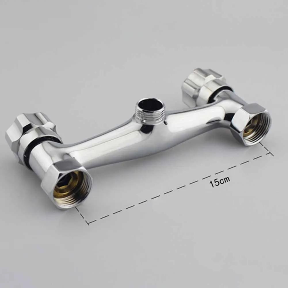 

Bathroom Faucet Mixer Valve 1/2 Water Outlet Brass Valve Chrome Dual Handles Dual Controls Bathroom Mixing Valve China Mainland