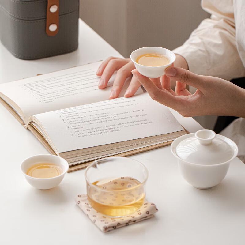 Mu Yi Portable Ceramic Travel Tea Set