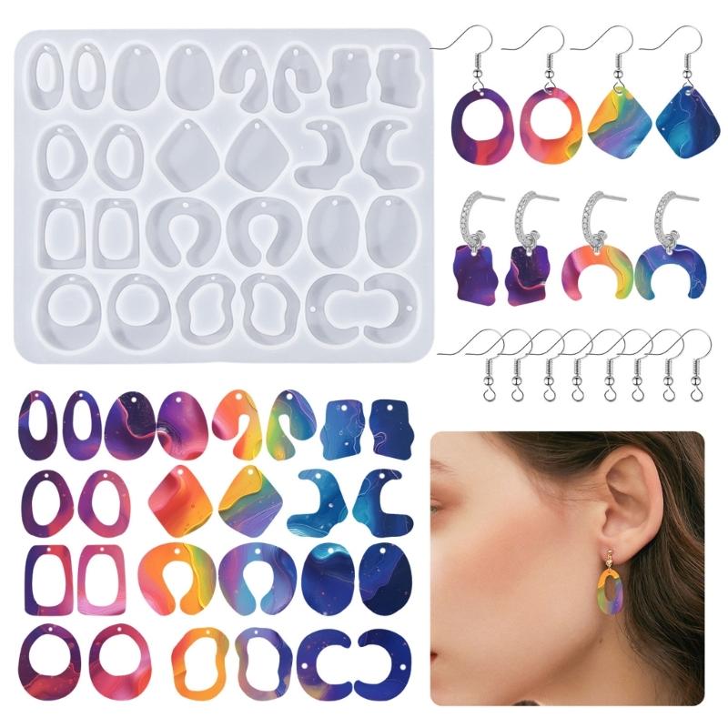 High Temperature Resistant Silicone Earring Mold Unique Design Epoxy Resin Mould For Handmade Accessories