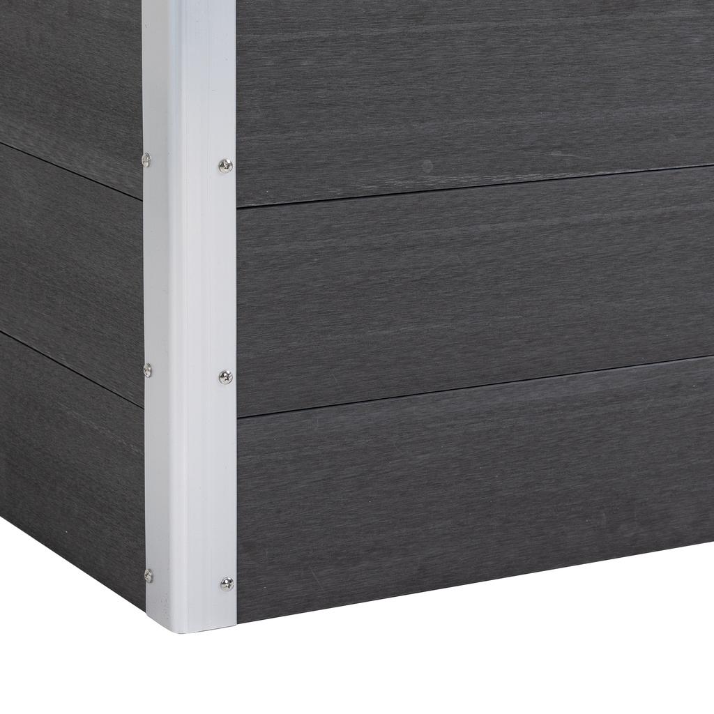 Garden Rectangular Planting Flower Elevated Raised Seed Bed Stand Pot Outdoor Planter Vegetable Herb Holder Display Box - 50H x 100L x 50Wcm