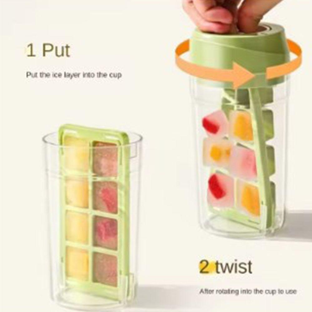 Food Grade Ice Making Cup Easy-Release Ice Cube Tray Portable Ice Cube Mold  Travel