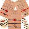3pcs Fashion Sun Moon Star Bracelet Promise Matching Bracelets Friendship Jewelry Adjustable Hand Woven Bracelet