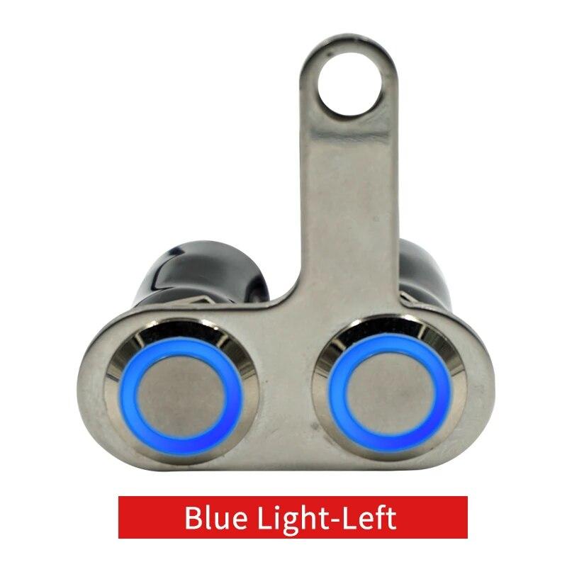 DC12V Stainless Steel Motorcycle Switch ON-OFF Handlebar Adjustable Mount Waterproof Switches Button LED Waterproof Headlight