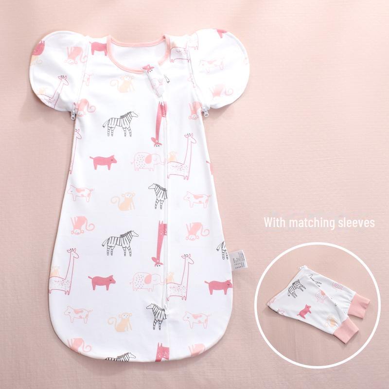 Pătură și sac de dormit multifuncțional pentru nou-născut cu mâneci detașabile