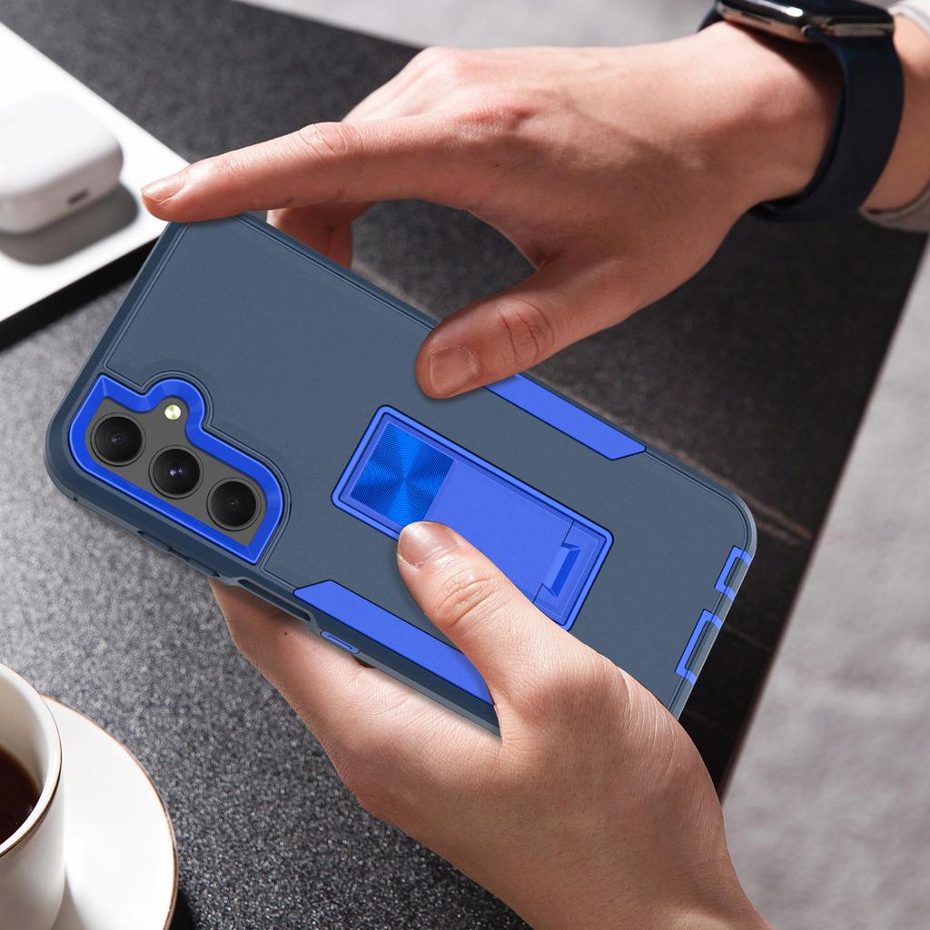 Pro Samsung Galaxy A35 5G Pouzdro Nárazuvzdorný TPU+PC Stojánek Ochrana telefonu