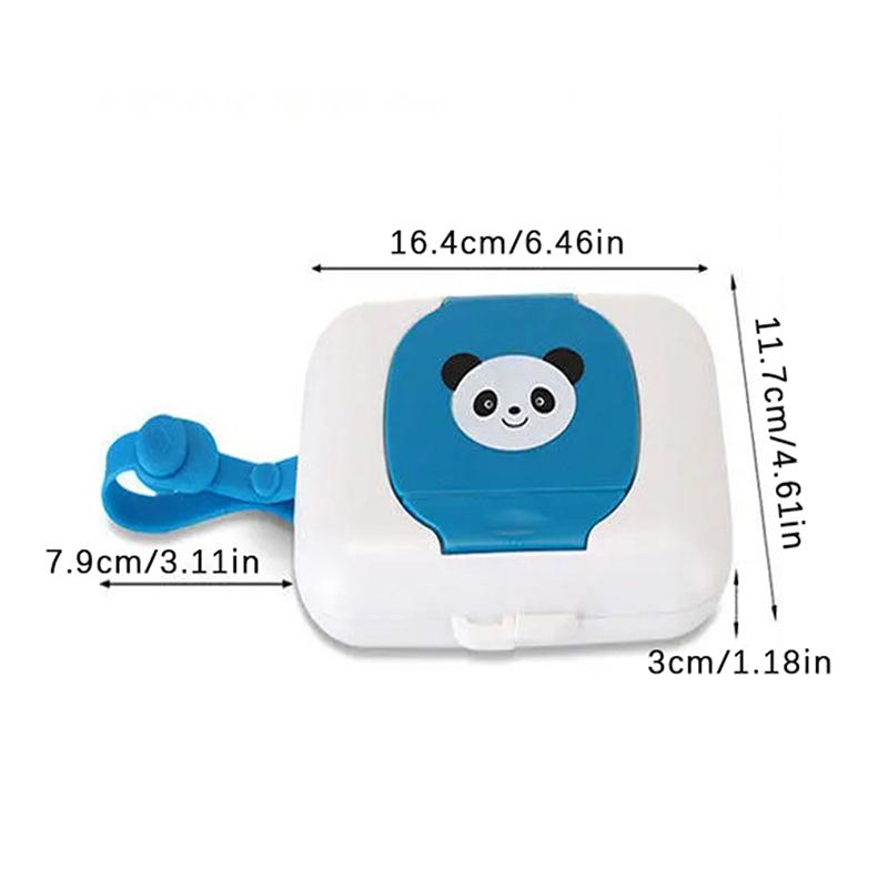Baby Wipes Case Wet Wipe Box Dispenser For Stroller Portable Rope Lid Covered Tissue Boxes