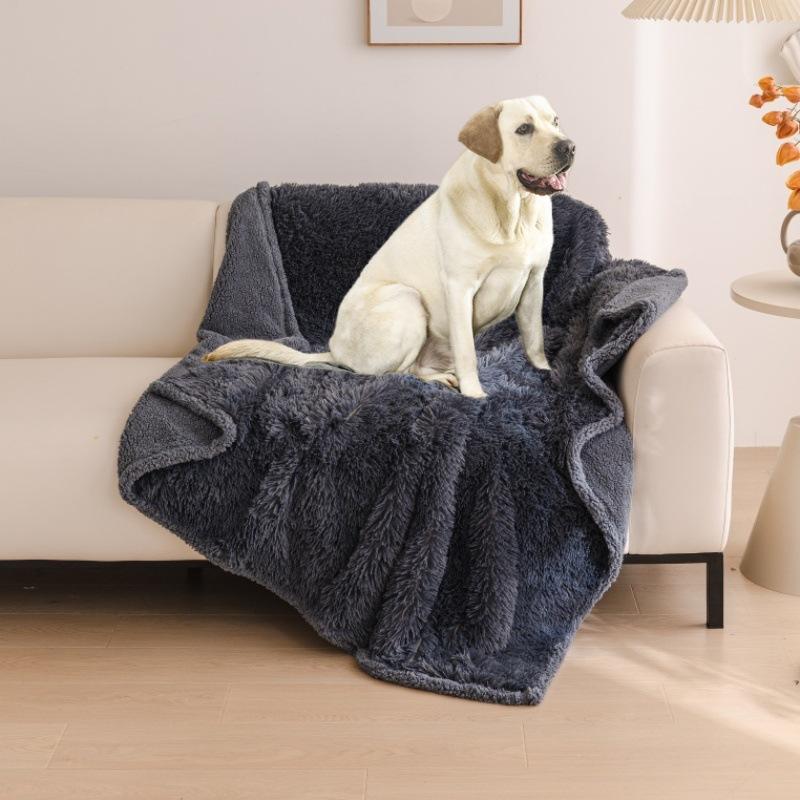Pet Waterproof Blanket Flannel Shu Cotton Lint Sherpa Thickened Pet Blanket Kennel