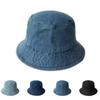 Autumn and Winter Solid Color Cowboy Hat Women's Versatile Bucket Hat Big Head Circumference Showing Face Small Bucket Hat Washing Basin Hat