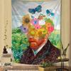 Vincent Willem Van Gogh Painting Hanging Bohemian Tapestry Hanging Tarot Hippie Wall Rugs Dorm Japanese Tapestry