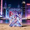 1pc K-pop K/DA Gaming Anime Girl Beach Towel Extra Large Quick Dry Microfiber Sand Free Absorbent for Pool Travel Washable