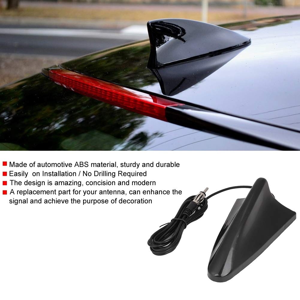 Shark Antenna,Car Antenna,Qiilu FM Antenna Antenalofu Antenna Universal Car Shark Fin Antenna,Auto Radio Signal