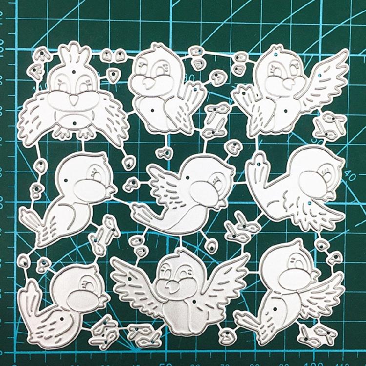 Fustelle Chic Little Bird Animale Uccello Metallo Taglio Fustellato Fai da Te Goffratura Decorazione Biglietti
