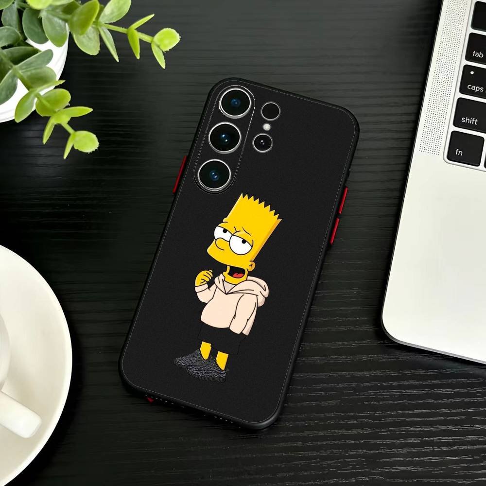 Anime T-The S-Simpsons-s  Phone Case For Samsung S26,S25,S24,S23,S22,S21,S20,Plus,Fe,Lite,Others Black Cover