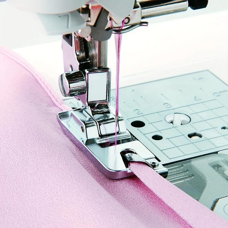 1PC Household Flat Car Multi-function Sewing Machine Accessories Narrow Rolled Hem Curling Presser Foot Sewing Presser Foot Tool