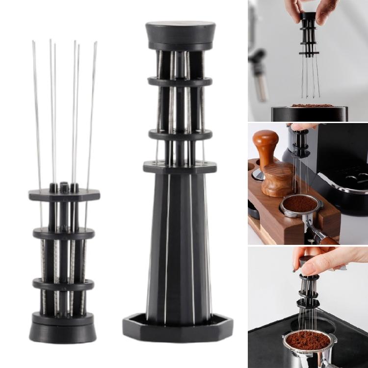 Espressokaffespadel Professionell Pulvernål Pulverfördelningsverktyg Kaffepulvernål ABS-struktur för kaffe