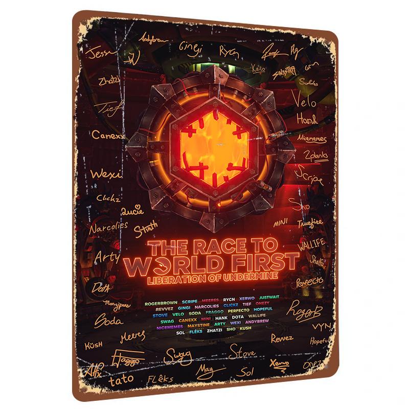 

Custom Game Theme Metal Tin Sign Creative Decorative Wall Art Home Living Room Study Hanging 20x30cm（7.8x11.8inch）