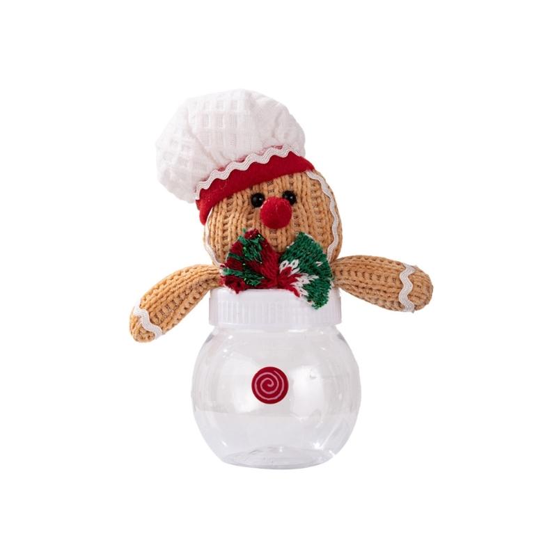 Festival Holiday Candy Storage Container Christmas Snack Jar Durable For Family Gatherings Travel