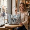Gothic Marble Skull Tote Bag Fashion Casual Shoulder Handbag for Daily Use