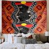 Australische Aborigine-Kunstmuster Wandteppich Raumdekoration Wandbehang für Wohnzimmer Schlafzimmer, Wohnheim, Geburtstags- und Weihnachtsgeschenke