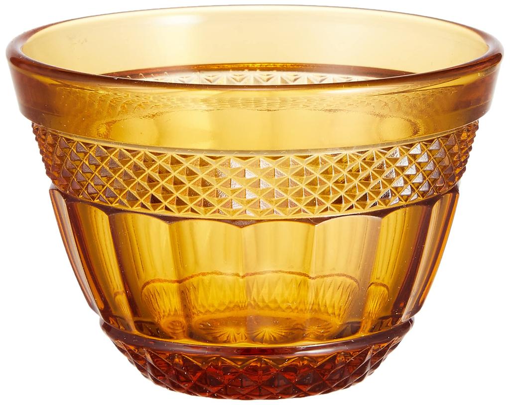 ADERIA Shonai Craft Sake Cup Amber 55ml Mini Glass 6 Pieces Made In Japan F-70458