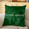 Jewellery Silver GGeorg JJensen Cushion Cover Soft Reversible Pillow Cover Home Car MultiScene Daily Comfort Pillowcase