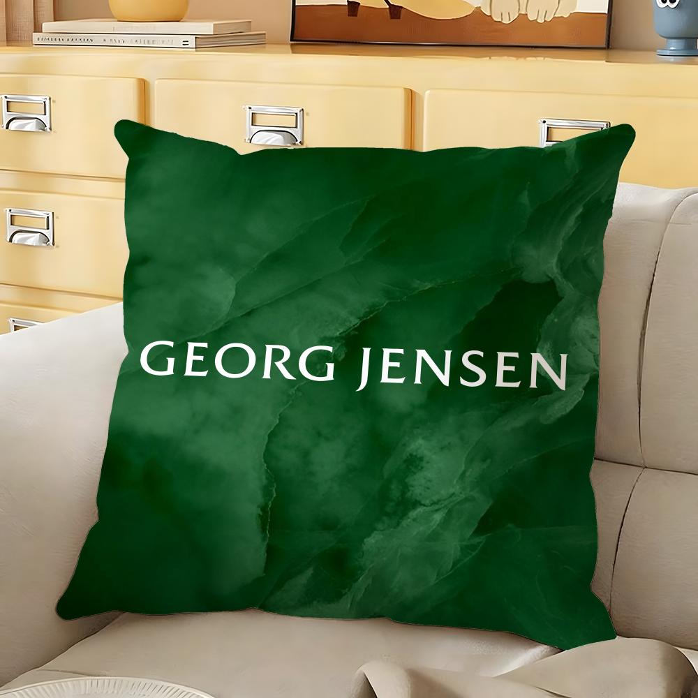 Jewellery Silver GGeorg JJensen Cushion Cover Soft Reversible Pillow Cover Home Car MultiScene Daily Comfort Pillowcase