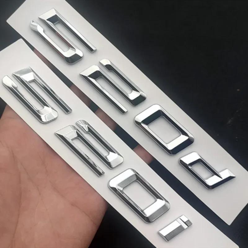 3D ABS For BMW E39 F10 E60 F11 530d 520d 520i 535d 535i 540i 525d 530i Emblem Letters Sticker Car Trunk Badge Accessories SK0