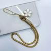 Mobile Phone Chain Lanyard Short Mobile Phone Lanyard Wrist Hand-woven Flower Key Pendant