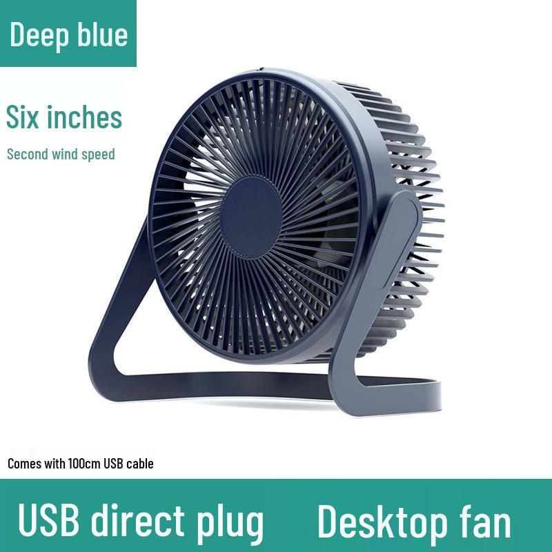 5-Inch USB Mini Electric Desk Fan, Silent Student Office Cooling