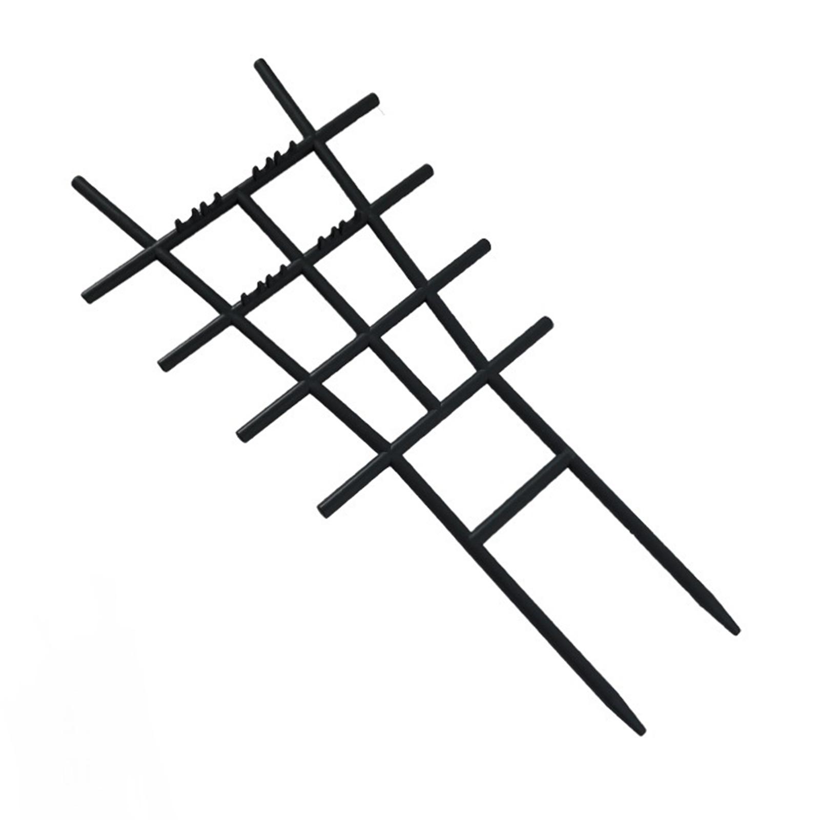 Решетка для горшечных растений Садовая решетка для вьющихся растений Штабелируемая решетка для растений Пластиковая комнатная опора для горшечных растений чёрный