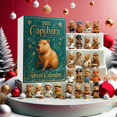 The 24 Days of Christmas: Capybara Ornaments Advent Calendar for Gifts