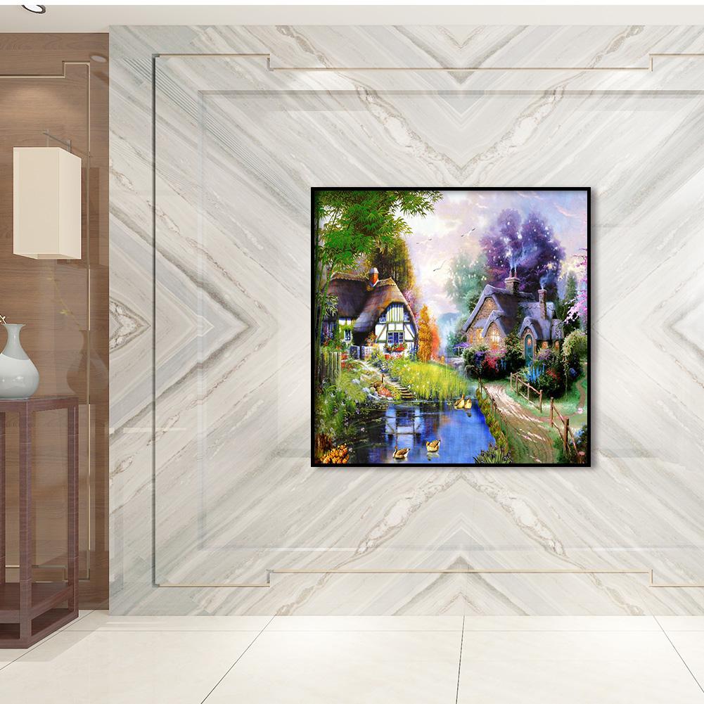 5D DIY Full Drill Diamond Painting House Rhinestone Bead Mosaic Kit ...