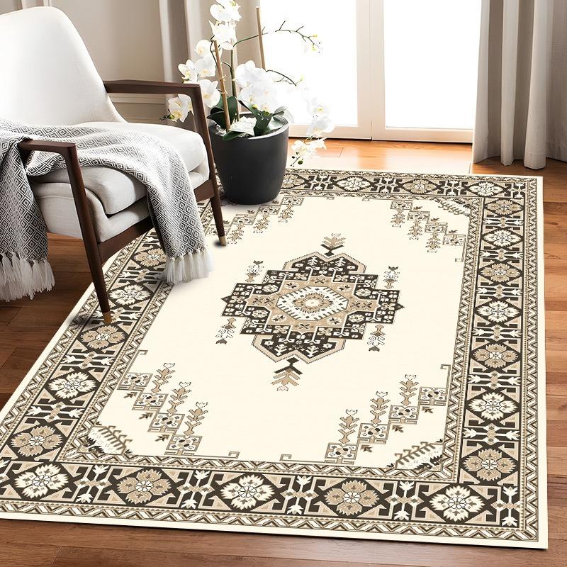 

Ретро Персидский Европейский Стиль Ковер Вечеринка Гостиная Диван Спальня Прикроватный Кабинет Входная Дверь Коврик Нескользящий Роскошный Домашний Декор Мат 40x60cm