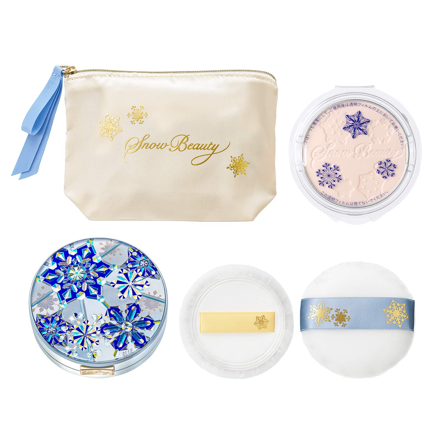

Snow Beauty Whitening Face Powder 2019 (with refill) [Quasi-drug] бежевый