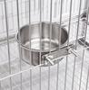 Stainless Steel Anti-Spill Hanging Pet Food Bowl for Cats & Dogs