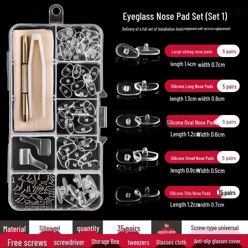 

Супермягкий противоскользящий силиконовый набор носоупоров для очков с поддержкой воздушной подушки