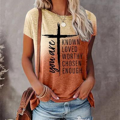 Verão nova moda feminina roupas 3d impressão camiseta uso diário camisa casual simples carta t camisa regular streetwear