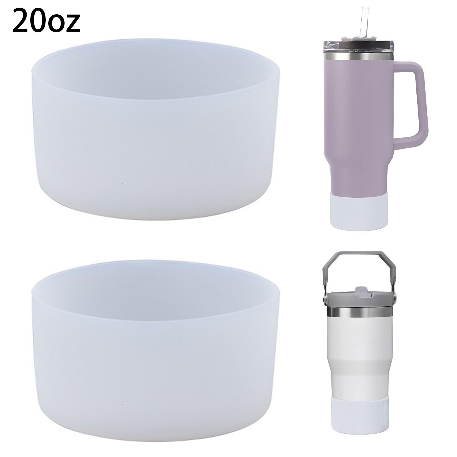 

2 Pieces Of 7.5cm Silicone Solid Color All-match Fashion Environmental Space Cup Bottom One Size