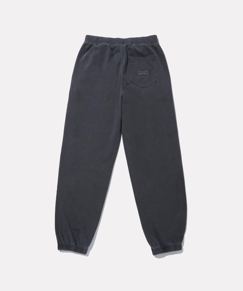 REEBOK Garment-Dyed Relaxed Fit Wide Jogger Pants - Dark Grey