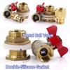 Brass Ball Valve Water Tank Joint Adapter 16mm Quick Connector Garden Irrigation Aquarium Fish Tank 304 Stainless Steel Filter