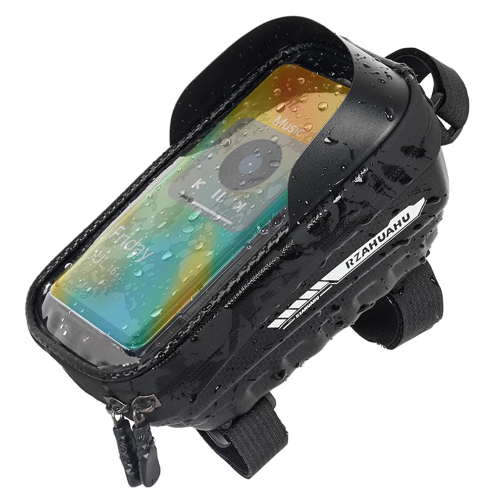 Touch Screen Bicycle Bag EVA Bicycle Front Frame Bag Bike Top Tube Bag Stylish Bike Front Top Tube Frame Bag Fit for 7 In Phones