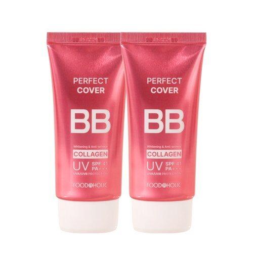 FoodaHolic (1+1) Perfect Cover Collagen BB Cream 50ml SPF41 / UV Protection Tone-Up Glow BB_631373