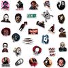 10 30 50Pcs   Halloween Themed Horror Characters  Graffiti Waterproof Skateboard Travel Suitcase Phone Laptop Luggage Stickers