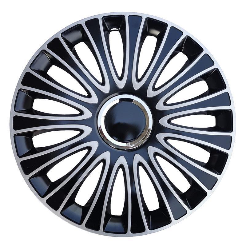 Car Wheel Hub Cover with Iron Steel Ring and Plastic Decorative Cover In Various Sizes 12-17 Inches.