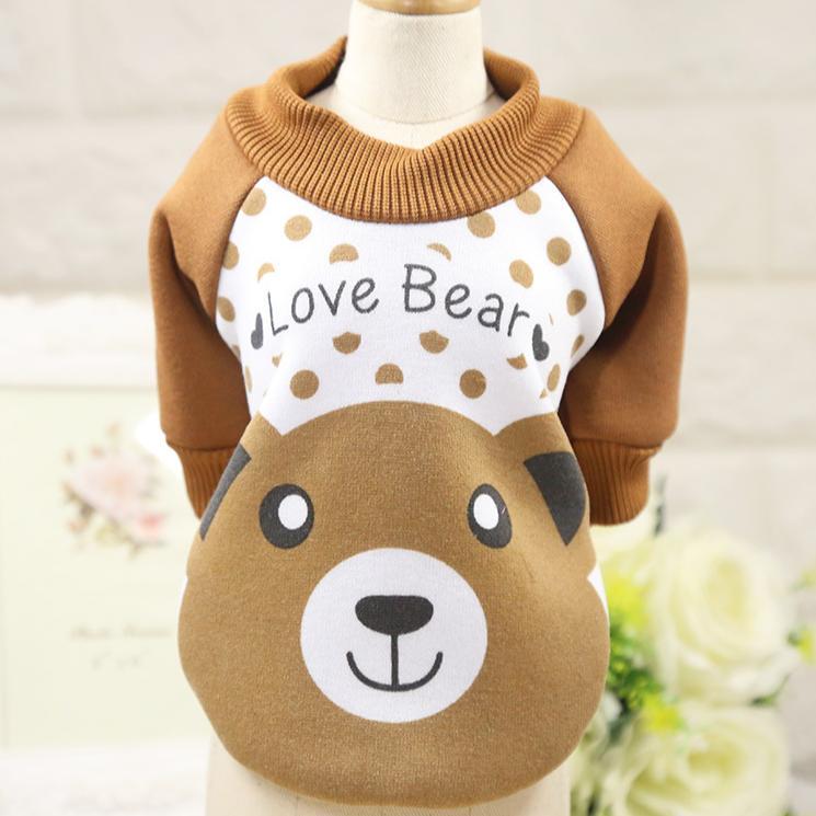 Frühling und Herbst Cartoon Hundekleidung Mode Haustierkleidung Katzenkleidung Niedlicher Hundepullover Heimtierbedarf
