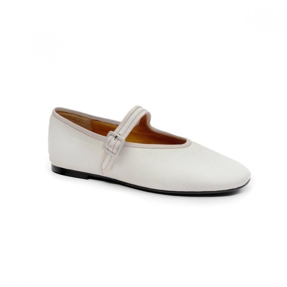 Thommcan Women S Comfort Mary Jane Flat ShoeS White 8tmpa24f9l