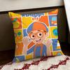 Anime BBlippi Cushion Cover Reversible Soft Durable Pillow Cover Home  Car MultiScene Use for Daily Comfort