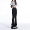 Women's Black High-Waisted Micro-Flared Jeans, 2025 Spring/Autumn Collection